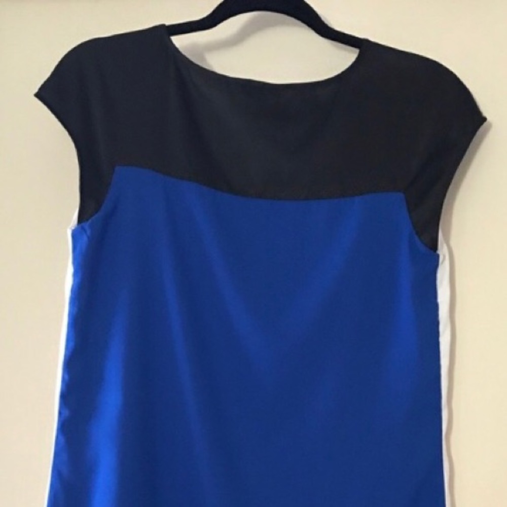Express color block dress Christmas cocktail